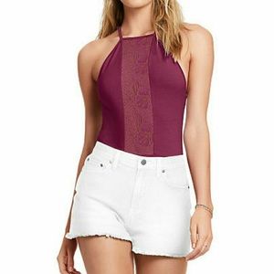 High Neck Lace bodysuit Victoria Secret Pink